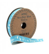'It's a Boy' Ribbon 5m