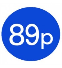1000 Blue 89p Price Stickers - Single Roll