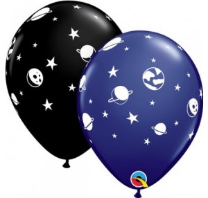 11 Inch CELESTIAL FUN ASSORTED LATEX BALLOONS 25PK