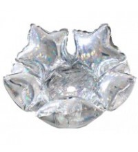14IN SILVER FOIL DECO STAR
