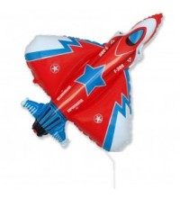 14" RED SUPERFIGHTER MINI SHAPE AIR FILLED BALLOONS