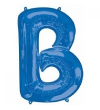 16IN BLUE LETTER B SHAPED FOIL