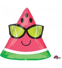 18 INCH FUN IN THE SUN WATERMELON SHAPE FOIL BALLOONS