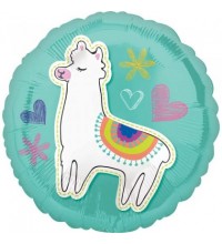 18 INCH SELFIE CELEBRATION LLAMA FOIL BALLOONS