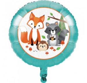 18 INCH WILD WOODLAND ANIMALS FOIL BALLOONS