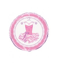 18 INCH PINK BALLERINA FOIL BALLOONS