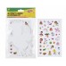 20PCS CARD CRAFT CUTOUTS WITH STICKERS