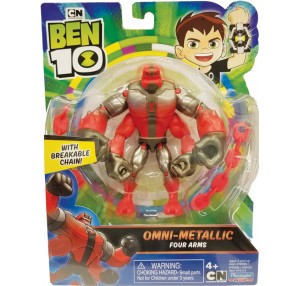 BEN 10 ACTION FIGURES METALLIC THEME - FOUR ARMS