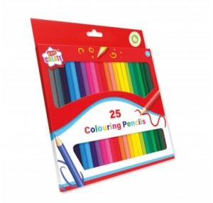 25 PACK COLOURING PENCILS