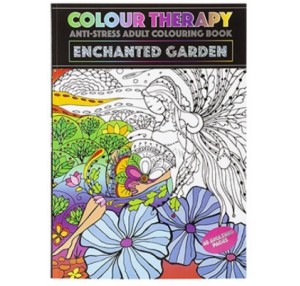 48 PAGE A4 COLOUR THERAPY BOOK GARDEN THEME