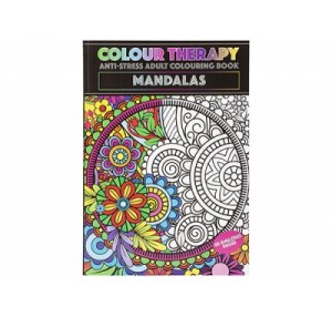 48 PAGE A4 COLOUR THERAPY BOOK MANDALAS DESIGN