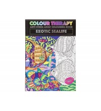 48 PAGE A4 COLOUR THERAPY BOOK SEALIFE THEME