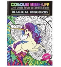 48 PAGE A4 COLOUR THERAPY BOOKUNICORN THEME