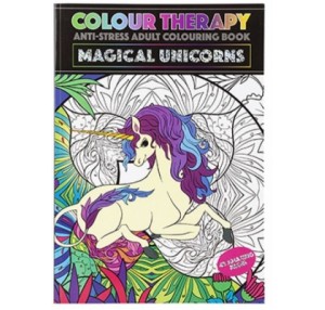 48 PAGE A4 COLOUR THERAPY BOOKUNICORN THEME