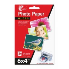 6 X 4 GLOSSY PHOTO PAPER - 30 SHEETS