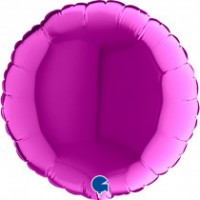 9IN PURPLE ROUND AIR FILL FOIL BALLOON(sold in 10s)