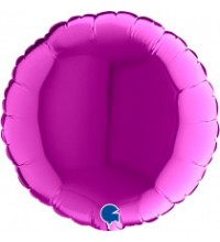 9IN PURPLE ROUND AIR FILL FOIL BALLOON(sold in 10s)
