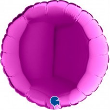 9IN PURPLE ROUND AIR FILL FOIL BALLOON(sold in 10s)