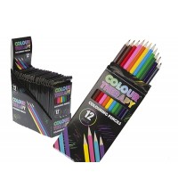 ADULT COLOUR THERAPY 12PC SHARPENED COLOUR PENCILS