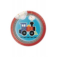 All Aboard 7 Inch Paper Plates 8pk