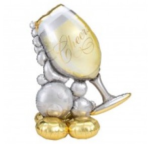 BUBBLY WINE GLASS AIRLOONZ