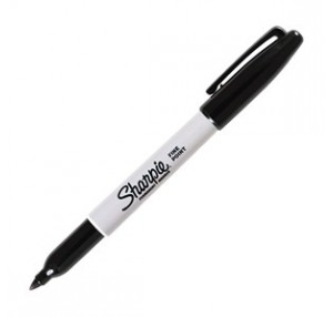 Black Fine Line Sharpie Marker Pen