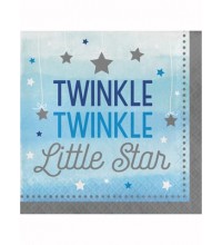 Blue Twinkle Little Star Luncheon Napkins 16pk