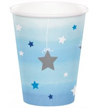 Blue Twinkle Little Star Paper Cups 8pk