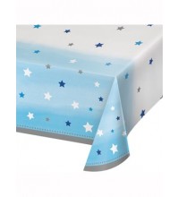 Blue Twinkle Little Star Plastic Tablecover