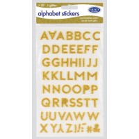 COUNTY GOLD ALPHABET STICKERS