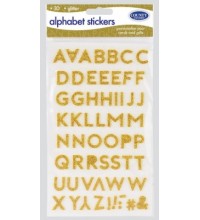 COUNTY GOLD ALPHABET STICKERS