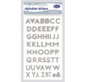 COUNTY SILVER ALPHABET STICKERS