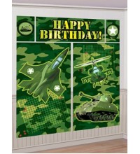 Camouflage Happy Birthday Wall Decorating Kit