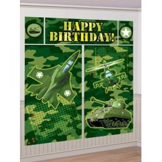 Camouflage Happy Birthday Wall Decorating Kit