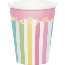 Carousel Baby Shower 9oz Paper Cups 8pk
