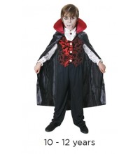 Child Halloween Deluxe Dracula Fancy Dress Costume 10 - 12 years