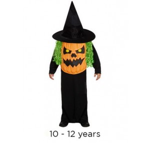 Child Halloween Jumbo Pumpkin Fancy Dress Costume 10 - 12 yrs