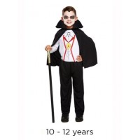 Child Halloween Vampire Fancy Dress Costume 10 - 12 yrs