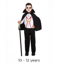 Child Halloween Vampire Fancy Dress Costume 10 - 12 yrs