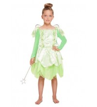 Children's Green Fairy Fancy Dress Costume Ages 4 - 9 yrs