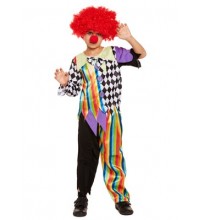 Children's Halloween Clown Costume Ages 4 - 12