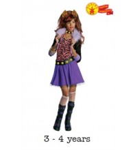 Children's Monster High Clawdeen Wolf Fancy Dress Costume 3 - 4 yrs