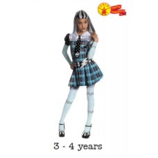 Children's Monster High Frankie Stein Fancy Dress Costume 3 - 4 yrs