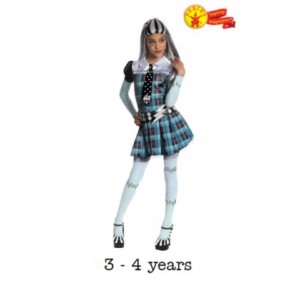 Children's Monster High Frankie Stein Fancy Dress Costume 3 - 4 yrs