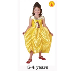 Classic Golden Princess Belle Beauty and the Beast Dress - Small