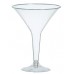 Clear Plastic Martini 235ml Glasses 20pk