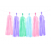 DIY Pink Purple Green Blue Tassel Garland 2M