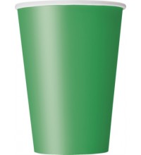 Emerald Green 12oz Large Paper Cups 10pk