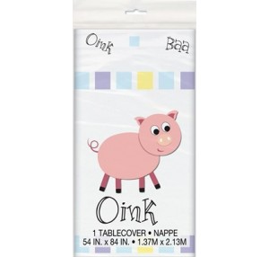 Farmyard Party Plastic Rectangular Tablecover