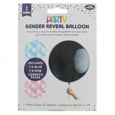 Gender Reveal Confetti 16 inch Latex Balloon
